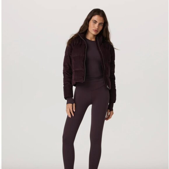 Carmel Corduroy Puffer | Women's Raisin Zip-Up Jacket | Vuori - Picture 4 of 4
